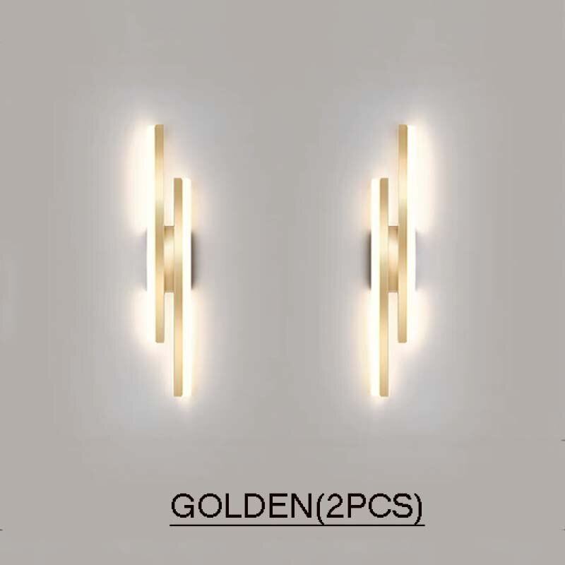 Modern Simple Led Wall Lamp Strip Light length 50cm 90-260V Bedroom Bedside Living Room Background Decoration Hotel Engineering