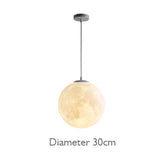 Novelty Creative Pendant Light 3D Print Moon Atmosphere Chandeliers Restaurant Bar Living Dining Room Lamp Suspension Luminaire