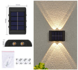 Outdoor Solar Garden Light Led Waterproof Decoration Wall Lamp for Fence Porch Country Balcony House Garden Street Lighting