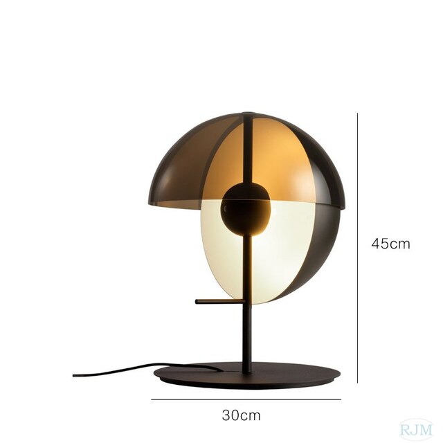 Designer LED Theia Floor Lamp for Bedroom Living Room Glass Hemisphere Industrial Corner Lamp High-end Decor Desks Lighting