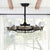 Matte Black Ceiling Fans With Remote Control lights 3Blades Multi-Speed Timing Anti-theft function Indoor transitional fan