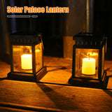5pcs Solar Palace Lantern LED Lawn Lights Garden Decors Landscape Courtyard Outdoor Hanging Candle Lamps Floor Lights Navida