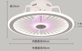 110V / 220V Nordic light with fan Ceiling Fan Lamp Invisible Restaurant Living Room Fan Home Decors chandelier fan ceiling