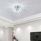 LED Crystal Firework Chandelier Modern Style Ceiling Light Fixtures 6 Light Pendant