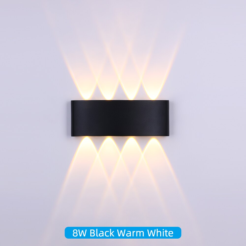 LED Wall Lamp,IP65 Waterproof Aluminum Interior or outdoor Lighting Lights for courtyard Bedroom wall Stairs ,Led Wall Light