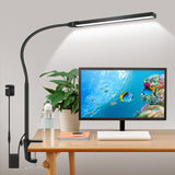 EOOKU 12W Clip on Light 108 LED Reading Light for Bed Touch Button 360° Flexible Gooseneck Desk Lamp Eye Protection Light