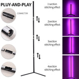 WIFI Tuya Corner Standing Floor Lamp Smart Alexa Lamp RGB Mood lighting 59" Dimmable Led Light for living room Nordic Home Decor