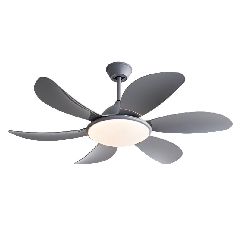 Strong wind household living room fan light bedroom dining room simple ceiling fan light variable frequency silent fan light
