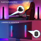 WiFi Smart LED Light Bar RGB Atmosphere Light Music Synchronization 12 Modes TV Wall Computer Game Room Decoration Night Light