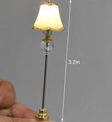 New 1PC 1:25 Mini Lighting Table Lamp Floor Lamp Dollhouse Miniatures Bedroom Floor Lamp Accessories