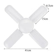 300W LED Garage Lights Foldable E27 Bulb 4 Adjustable Fan Blades Deformable Workshop Warehouse Ceiling Lighting 6500K AC110-265V