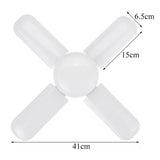 300W LED Garage Lights Foldable E27 Bulb 4 Adjustable Fan Blades Deformable Workshop Warehouse Ceiling Lighting 6500K AC110-265V