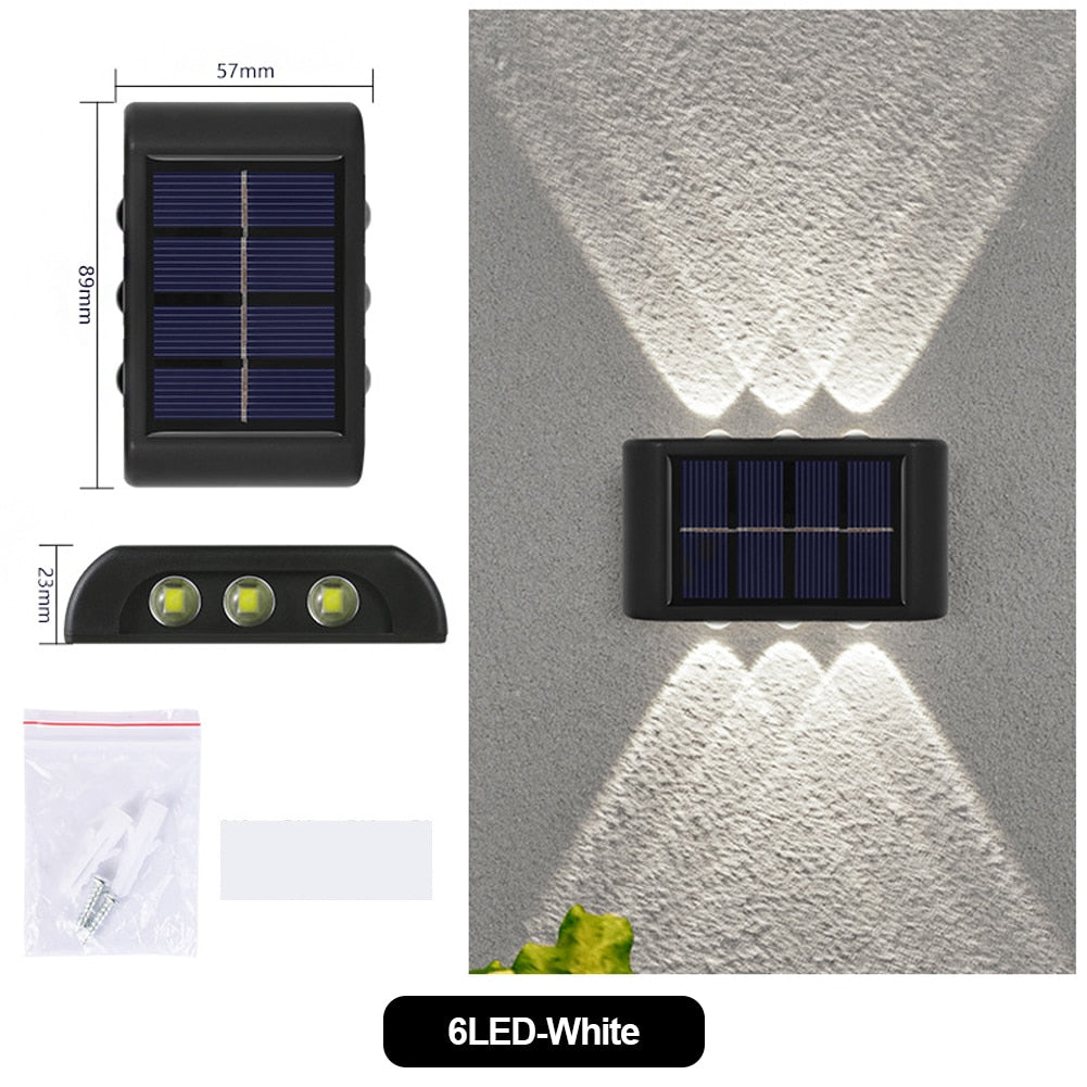 Solar Light Waterproof Solar Led Light Outdoor Sunlight Lamp for Garden Street Landscape Balcony Decor Solar Wall Lamp Outdoor