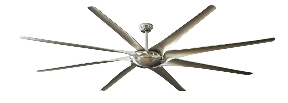 100 Inch Large Ceiling Fans With Light DC Motor Reverse Blades 110V 220V Stainless Ceiling Fans Ventilator De Techno Silver Fan