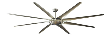 100 Inch Large Ceiling Fans With Light DC Motor Reverse Blades 110V 220V Stainless Ceiling Fans Ventilator De Techno Silver Fan