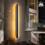 Modern Outdoor LED Wall Lamp 110V 220V Long Wall Light IP67 Waterproof Outdoor Lighting Garden Villa Porch Sconce Lamp Luminaire