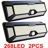 268 LED Reflector Solar Power Outdoor Light for Garden Decor Motion Sensor Street Wall Lamps Waterproof Patio Lighting Spotlight