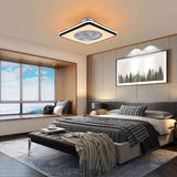 Ceiling Fan with Lights 22inch Modern Semi-Flush Mount Ceiling Fan with Remote Dimmable 3 Color 3 Speed Fan Lighting