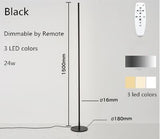 Modern Nordic simple creative living room floor lamp LED lamp metal lamp floor lamp Nordic simple creative bracket LED Black