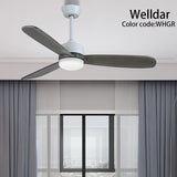 52 Inch Led Ceiling Fan Light Roof Home Fans Modern Indoor Decorate Wooden Blade Dc Ceiling Fan With Remote Control Ventilador