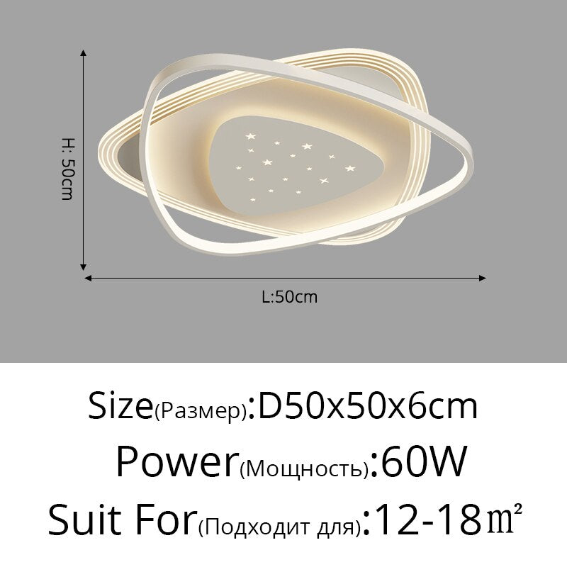 Led Ceiling Lamp Modern Minimalist Atmosphere Living Room Headlight Master Bedroom Dining Room Chandelier Home Indoor Decor Lamp