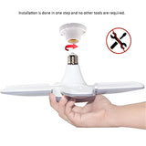 E27 LED Bulb Fan Blade Timing Lamp 220V 110V 28W 360°Foldable Led Industrial Light Bulb Lamp For Home Ceiling Light Garage Light