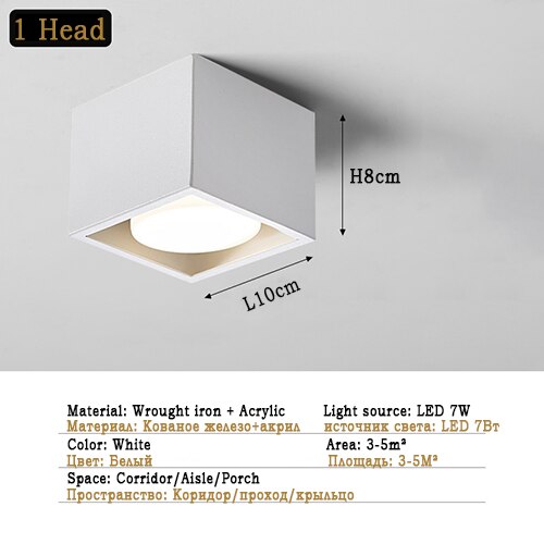 Modern Small LED Ceiling Light Aisle Ceiling Lamp Indoor Lighting Fixtures Bedroom Living Room Hallway Balcony Aisle Office Lamp
