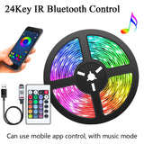 LED Strip Lights RGB 5050 2835 Bluetooth USB DC5V 1-5M Led Luces Flexible Ribbon For Room Decoration TV BackLight Diode Tape