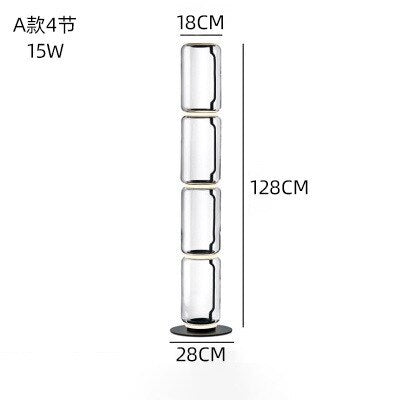 Italy Design Heavy Glass LED Floor Lamps Nordic Light Modern Bright Stand Lighting for Living Room Bedroom lustre Decor Fixtures