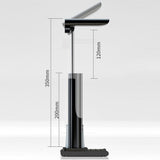 QI Wireless Charging LED Table Lamp,15W Eye Protection Folding Desk Lamp with Pen Holder Touch Control No Blu-ray Reading Light