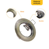 Round Metal Recessed LED Ceiling Downlight Frame Bracket MR16 GU10 Fitting  HousingFixture for  Spot Light