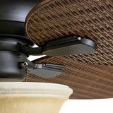 52" Sunset Key Bronze 4-Blade Tropical Ceiling Fans W/ Reversible Airflow Room Decor Home Fan  Ceiling Fan with Led Light