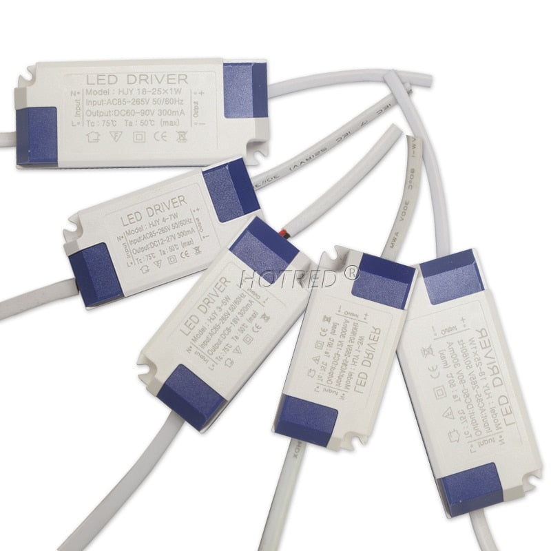 LED Driver 300mA 1W 3W 5W 7W 12W 18W 20W 25W 36W Constant Current Driver Power Supply AC85-265V DownLighting Transformers Bulb