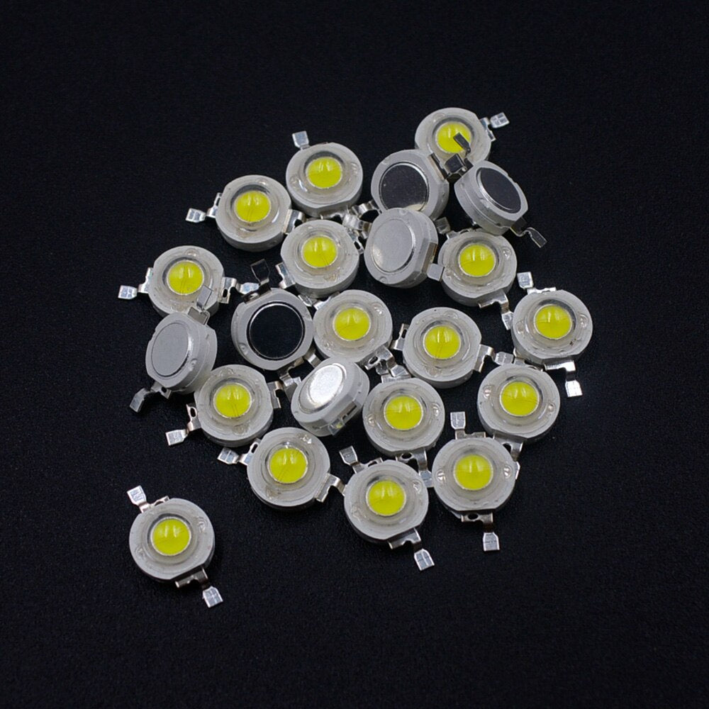 10-100Pcs LED COB Lamp Chip 1W 3W 3.2-3.6V Input 100-220LM Mini LED Bulb Diode SMD For DIY LED Floodlight Spotlight Downlight
