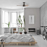 Reston 42-Inch Espresso Bronze Indoor LED Ceiling Fans with Led Light  Chandelier Fan  Home Appliance  Fans for Bedroom