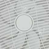 Acrylic Enclosed Round Ceiling Fan with Light and Remote Control Invisible Blades for Bedroom