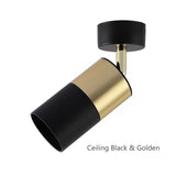 Surface Mounted 360° Rotatable White Black Gold Copper LED Ceiling Track Downlight 6W GU10 Bulb Replaceable Wall Spot Light