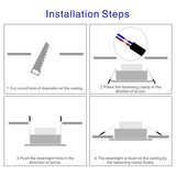 10pcs/lot Led Downlight 3W 5W 7W 9W 12W 15W 220V Recessed Ceiling Light 3/4/5 inch Round Led Panel Down Light Spotlight Lighting