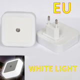 Smart Motion Sensor LED Night Light Lamp EU UK US Plug Mini Wall Lights For Bedroom Hallway Corridors Stairs Bedside Lamp