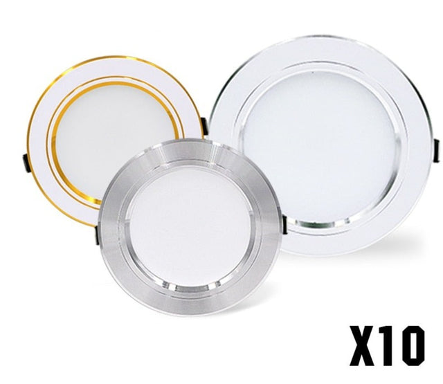 10pcs/lot  AC 220V 230V 240V Led Downlights 5W 9W 12W 15W 18W LED Ceiling Downlight Lamps Led Ceiling Lamp Home Indoor Lighting