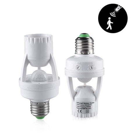 E27 Lamp Base with PIR Motion Sensor