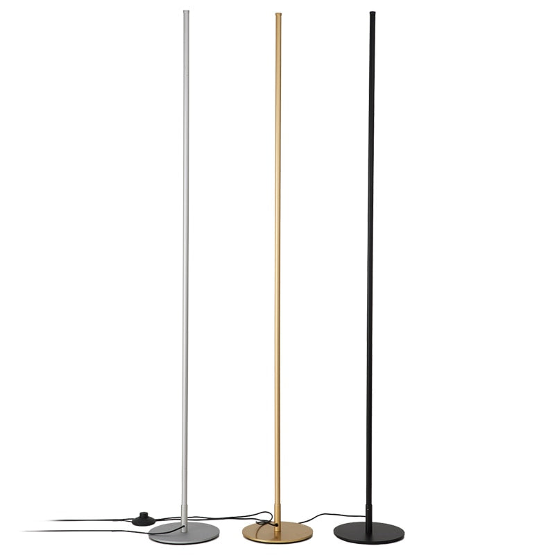 Modern Nordic simple creative living room floor lamp LED lamp metal lamp floor lamp Nordic simple creative bracket LED Black