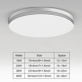 New Round /Square LED ceiling lights 18W 24W 36W 48W Cold Warm Natural light LED fixtures ceiling lamps for living room Bathroom