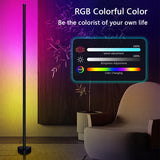 Living Room Dimmable Corner Floor Lamp 141cm Stand Bluetooth RGB LED Mood Light for Bedroom Nordic Home Decor Interior lighting