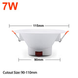 Tuya Smart LED Downlight WiFi LED Ceiling Recessed Down Light Dimmmable Spot Lamp 5W 7W 9W 15W RGB +CW+WW Changeable Work Alexa