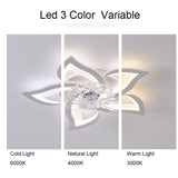 110 220V Ceiling Fans With Light Smart Switch Modern Led Ceiling Fan Lamp Minimalist For Living Room Bedroom Home Decors Fan Lamp