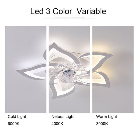 110 220V Ceiling Fans With Light Smart Switch Modern Led Ceiling Fan Lamp Minimalist For Living Room Bedroom Home Decors Fan Lamp