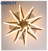 LED ceiling fan with Lights remote control home decor ventilator lamp Living room Bedrpoom DC ceiling fan lamp