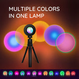 5V Atmosphere Night Light USB Mini Sunset Projection Lamp Live Beauty Background Wall Decoration Photography Room Decorate Light