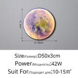 Modern LED Wall Lamp Moon Indoor Lighting For Bedroom Living Hall Room HOME Decoration Fixture Lights decorate Lusters Lamps